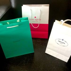 Tiffany, Prada, Kate Spade small bags